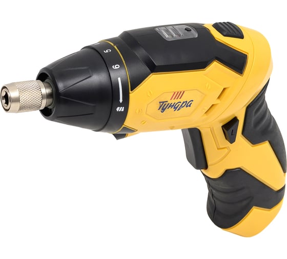 Изображение товара Аккумуляторная отвертка ТУНДРА PRO 3.6 В, Li-ion, 1.3 Ач, 200 об/мин, 3.5 Нм, HEX 1/4" 7461754