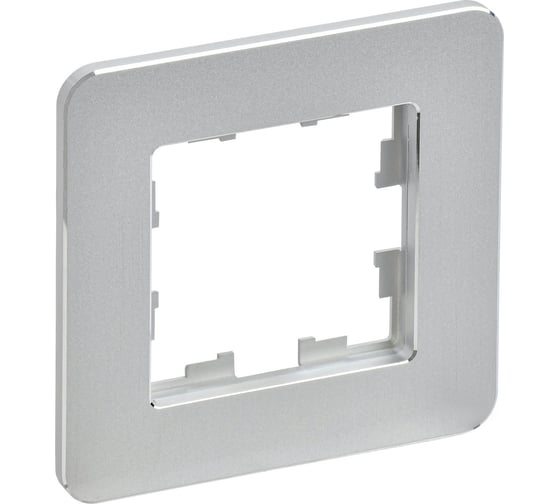 Изображение товара 1-местная рамка IEK Brite ру-1-1-бр металл алюминий re BR-M12-M-01-K47