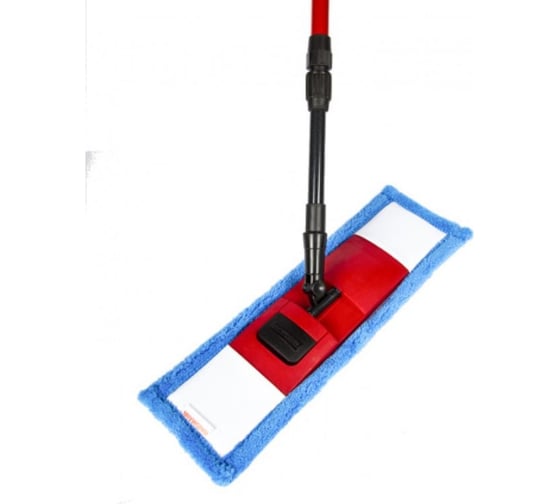 Изображение товара Швабра для уборки Hausmann с насадкой из микрофибры с телескопической ручкой P-211