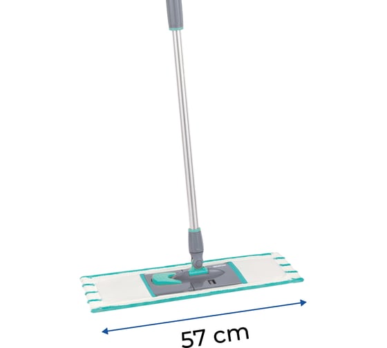 Изображение товара Швабра для влажной уборки пола Hausmann Profi Home Professional с телескопической ручкой 82-160см, платформа 52x12см HM-1760A