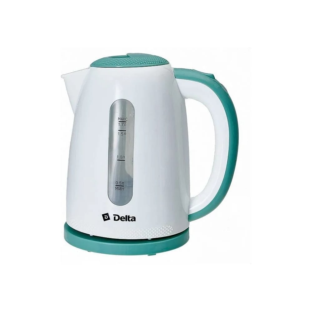 Изображение товара Чайник Delta DL-1106 1.7 л, 2200 Вт, белый с мятным Р1-00005805