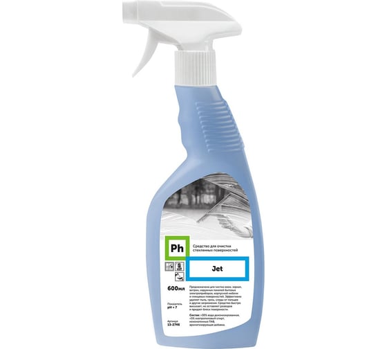 Изображение товара Средство для очистки стеклянных поверхностей Ph Jet 600мл 13-2746
