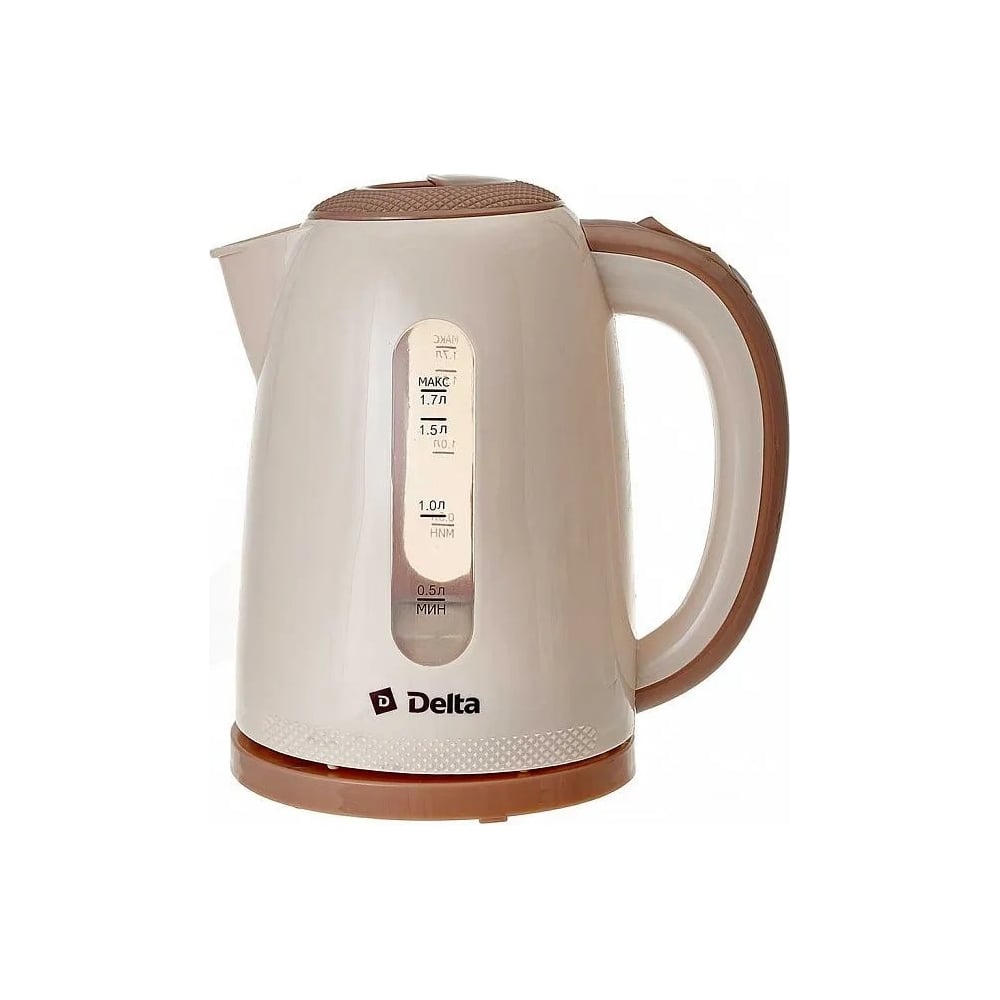 Изображение товара Чайник Delta DL-1106 1.7 л 2200 Вт бежевый для быстрого кипячения воды