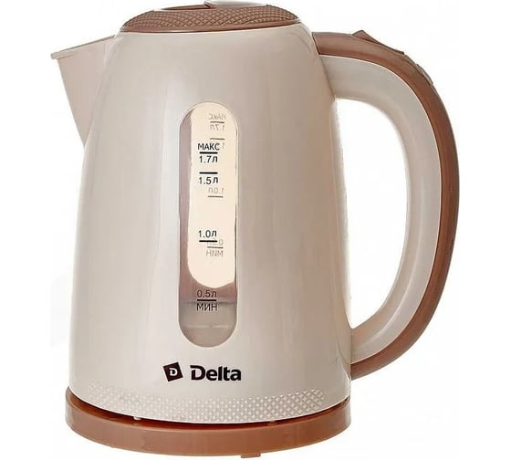 Изображение товара Чайник Delta DL-1106 1.7 л, 2200 Вт, бежевый Р1-00005807