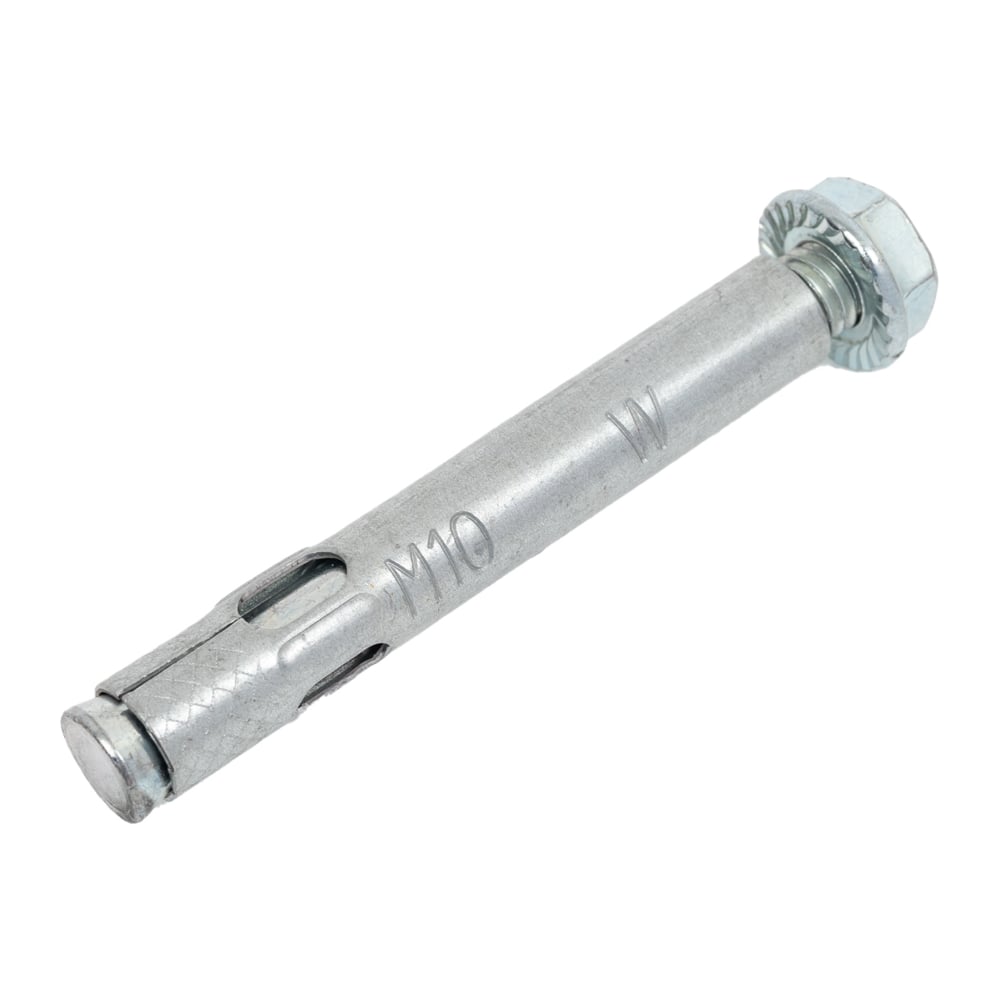 Изображение товара Анкер-гайка ВсВ 10x77 оцинкованная для надежного крепежа 10 шт