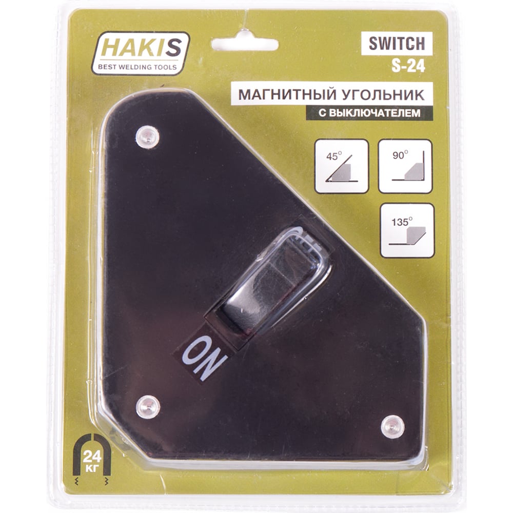 Изображение товара Магнитный угольник HAKIS SWITCH S-24 с регулируемыми углами 45, 90, 135 градусов