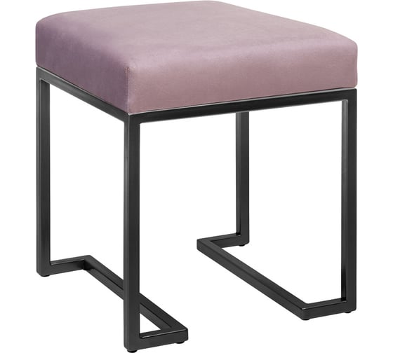 Изображение товара Пуф GreenWeen OMEGA, черный, Dusty Pink, 400x400x450 мм GW-PUF-OMEGA-B-DP