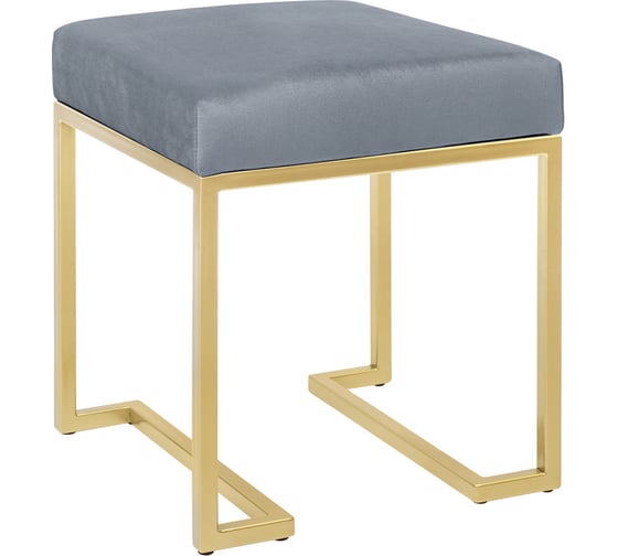 Изображение товара Пуф GreenWeen OMEGA, золотой, Light Blue, 400x400x450 мм GW-PUF-OMEGA-G-LB