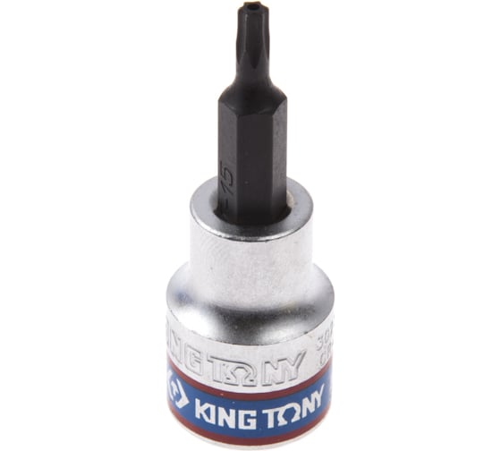 Изображение товара Насадка торцевая TORX с отверстием (T15Н; 50 мм; 3/8DR) KING TONY 302715