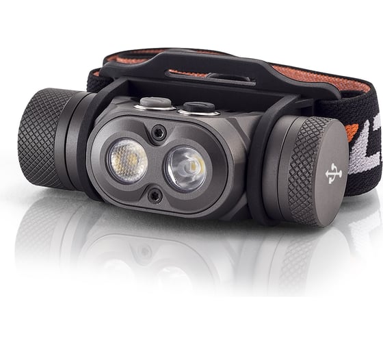 Изображение товара Фонарь ЯРКИЙ ЛУЧ YLP PANDA 3R налобный CREE XP-L HI+XP-G3 max.1100лм, Li-Ion 2600mAh, встр.ЗУ 4606400106029