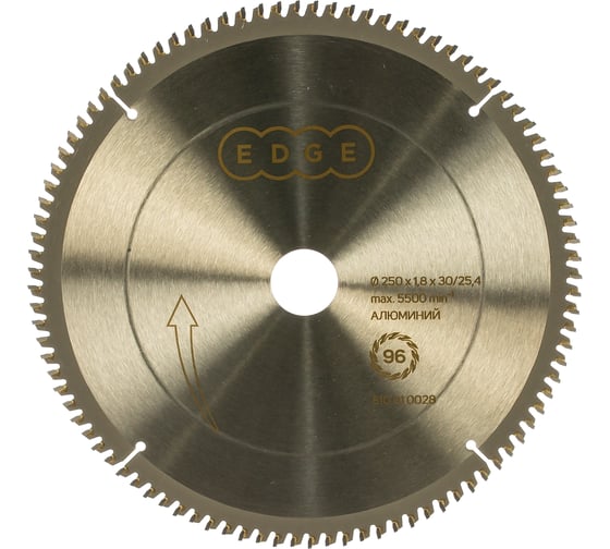 Изображение товара Диск пильный по алюминию 250х30/25,4, 96 зубьев EDGE by PATRIOT 810010028