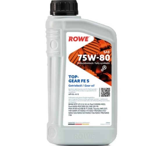Изображение товара Трансмиссионные масла ROWE HIGHTEC TOPGEAR FE SAE 75W-80 S 25066-0010-99