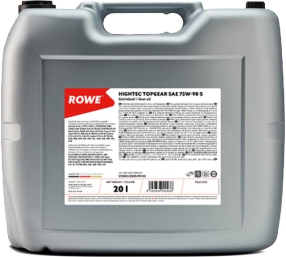 Изображение товара Трансмиссионное масло ROWE HIGHTEC TOPGEAR SAE 75W-90 S 25002-0200-99