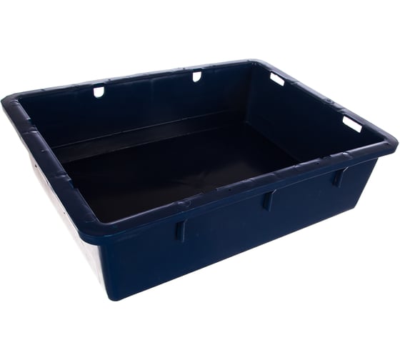 Изображение товара Сырково-творожный ящик п/э 532х400х141 синий Тара.ру 00420