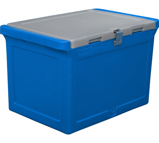 Изображение товара Контейнер 645х405х420 мм синий с крышкой ТАРА 01319