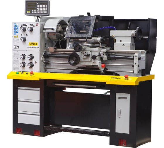 Изображение товара Токарно-винторезный станок, зона обработки 360х1000 мм с УЦИ, 380В Stalex C0636N/1000/1