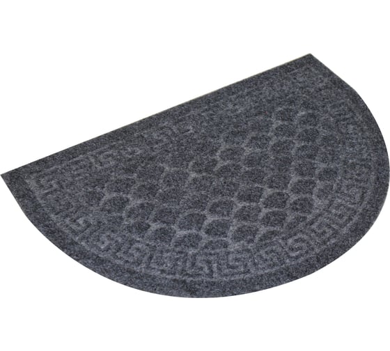 Изображение товара Влаговпитывающий коврик In'Loran с тиснением 60x90 см ХОЛЛ, полукруг серый, арт. 130К-694