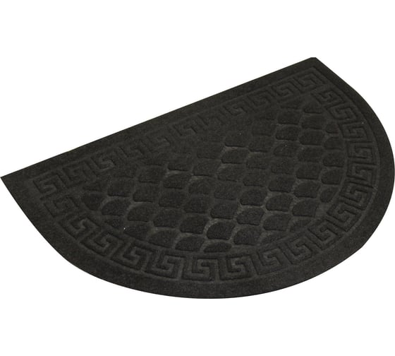 Изображение товара Влаговпитывающий коврик In'Loran с тиснением 40x60 см ХОЛЛ, полукруг черный, арт. 130К-466