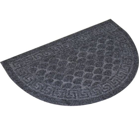 Изображение товара Влаговпитывающий коврик In'Loran с тиснением 40x60 см ХОЛЛ, полукруг серый, арт. 130К-464