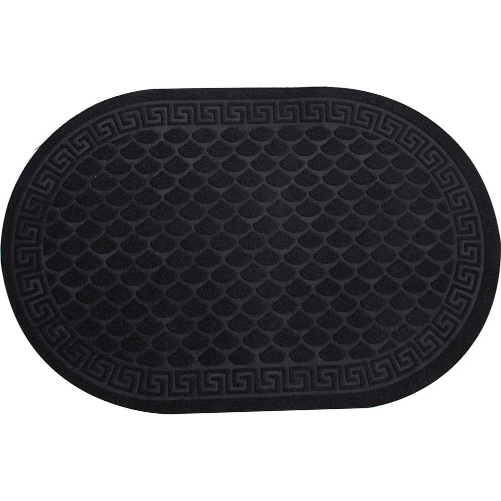 Изображение товара Влаговпитывающий коврик In'Loran 60x90 см овальный черный арт 130L-696