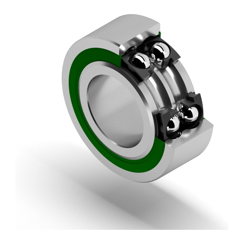 Изображение товара Подшипник SNR ACB35x62x24 шариковый двухрядный радиально-упорный закрытый