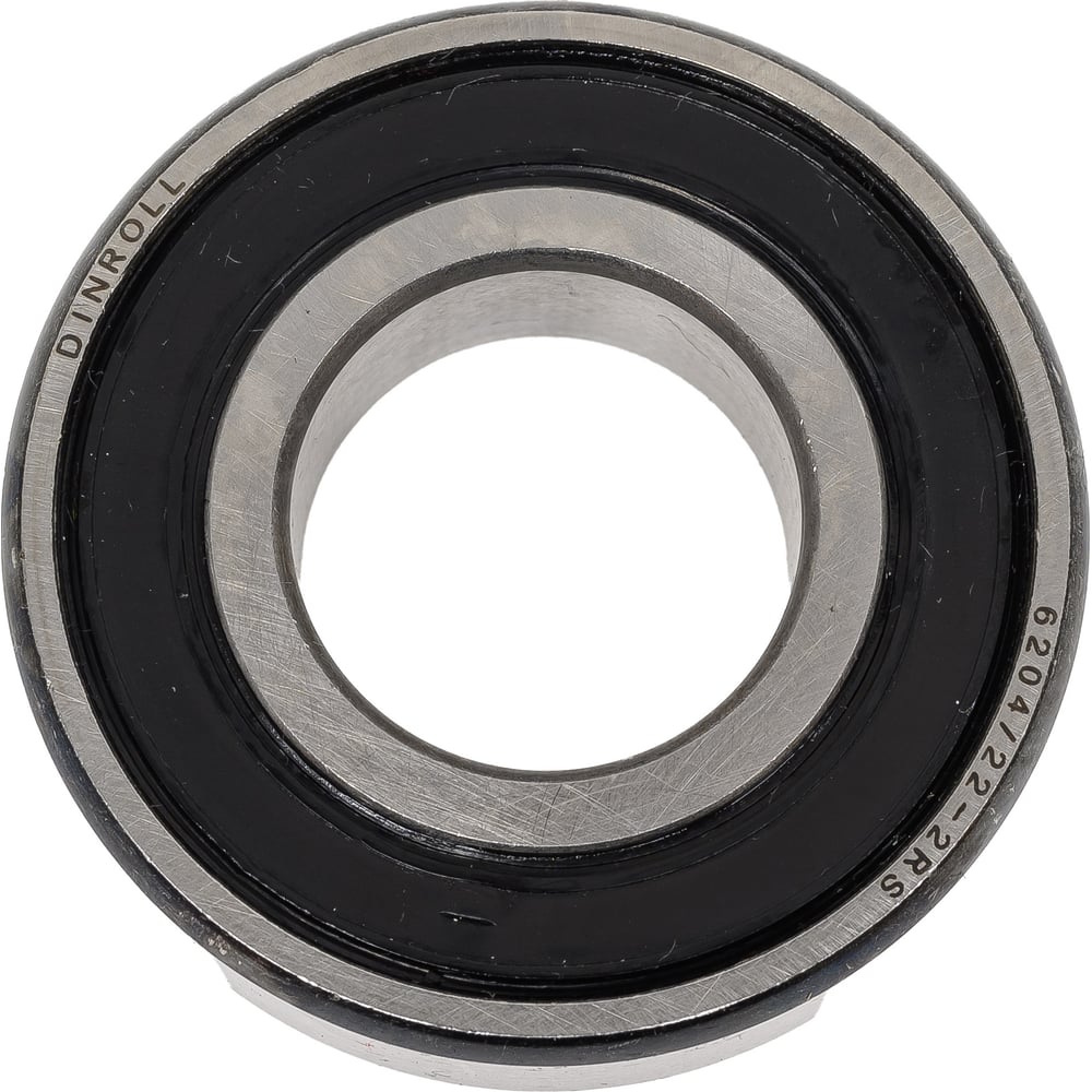 Изображение товара Подшипник шариковый однорядный DINROLL 6204/22-2RS закрытый 22x47x14 мм