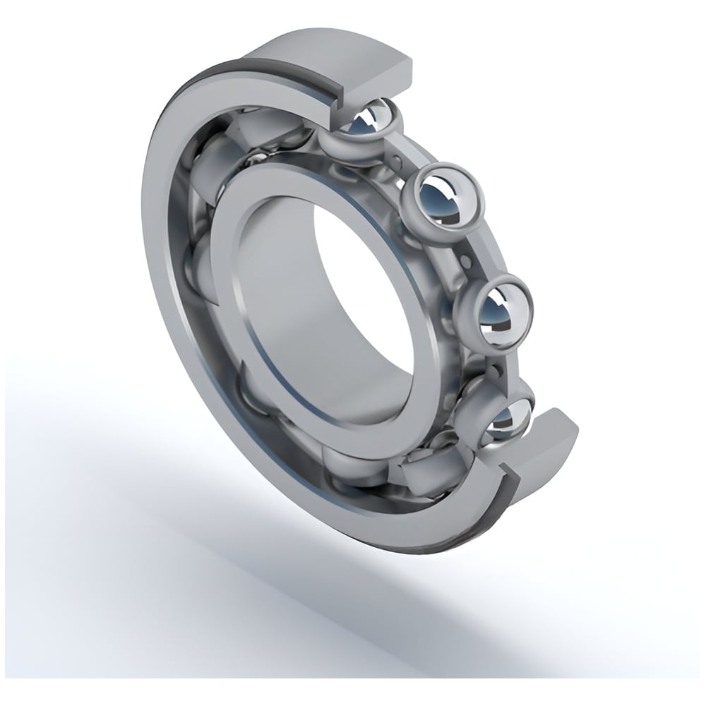 Изображение товара Подшипник SNR 6208NR радиальный шариковый однорядный с фланцем 80х80х18 мм