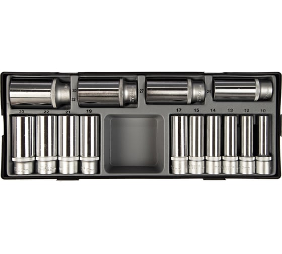 Изображение товара Набор длинных 6-ти гранных головок, 1/2", 14 шт. FORCE T4143
