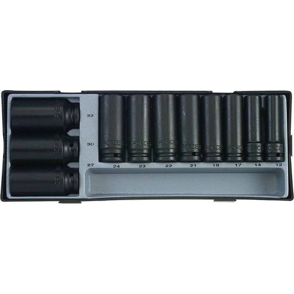 Изображение товара Набор ударных головок 1/2 дюйма, 11 шт, CrMo, FORCE T4119