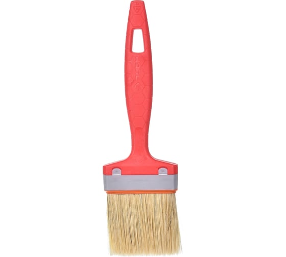 Изображение товара Плоская кисть для всех видов ЛКМ, пластмассовая ручка, 2.5"/63мм ЗУБР СТАНДАРТ УНИВЕРСАЛ 01015-063