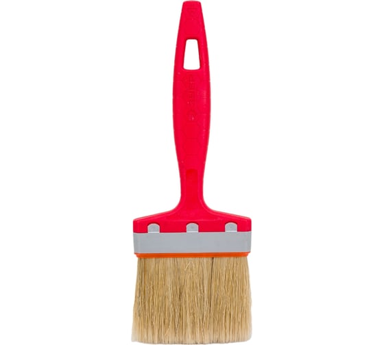 Изображение товара Плоская кисть для всех видов ЛКМ, пластмассовая ручка, 3"/75мм ЗУБР СТАНДАРТ УНИВЕРСАЛ 01015-075