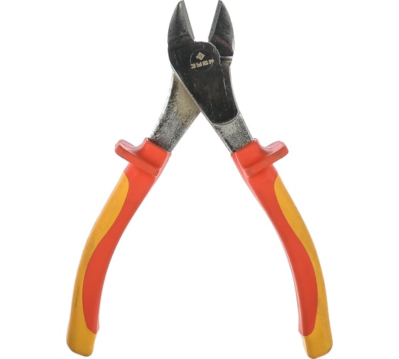 Изображение товара Диэлектрические усиленные бокорезы, двухкомпонентная рукоятка, до ~1000В, 170мм ЗУБР ЭКСПЕРТ ЭЛЕКТРОМОНТАЖНИК 22145-6-17