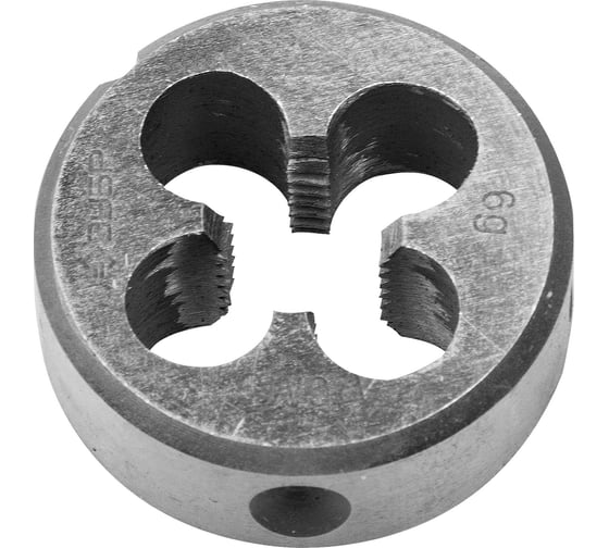 Изображение товара Круглая машинно-ручная плашка для нарезания метрической резьбы М12x1.75 Зубр ПРОФЕССИОНАЛ 4-28023-12-1.75_z01