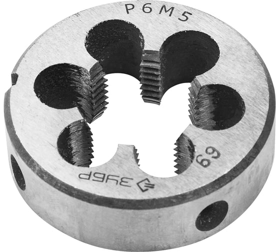 Изображение товара Круглая машинно-ручная плашка для нарезания метрической резьбы М18x2.5 Зубр ЭКСПЕРТ 4-28023-18-2.5