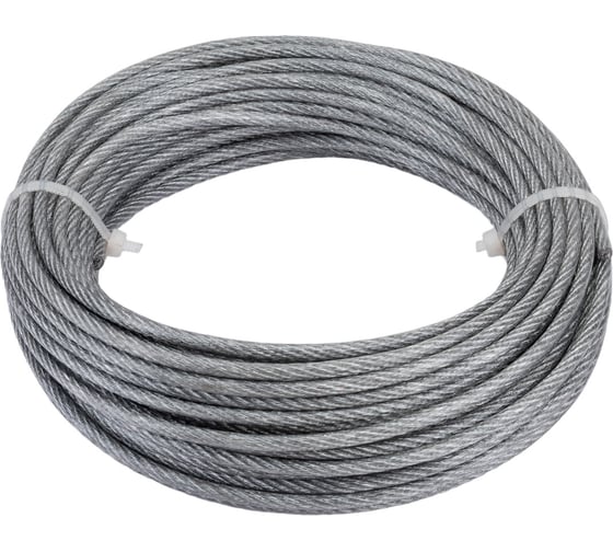 Изображение товара Стальной трос в оболочке PVC Стройбат 3/4мм 20м 249530