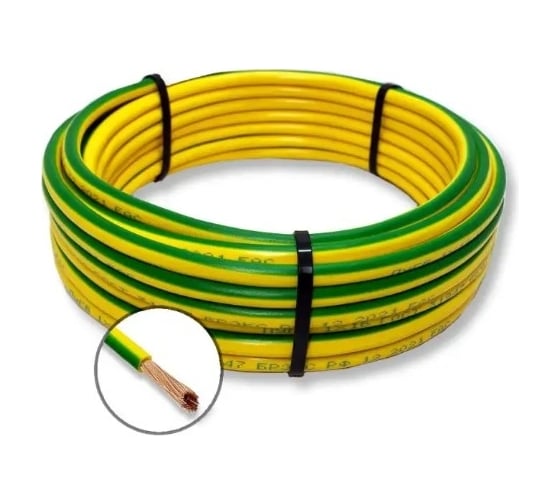 Изображение товара Электрический провод пугвнг(a)-ls ПРОВОДНИК 1x185 мм2 зелено-желтый, 100м OZ249891L100