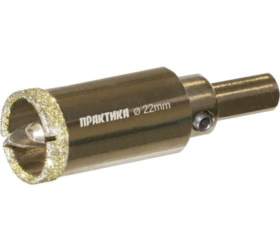 Изображение товара Коронка алмазная по керамограниту/керамике Профи (22х70 мм) ПРАКТИКА 917-583