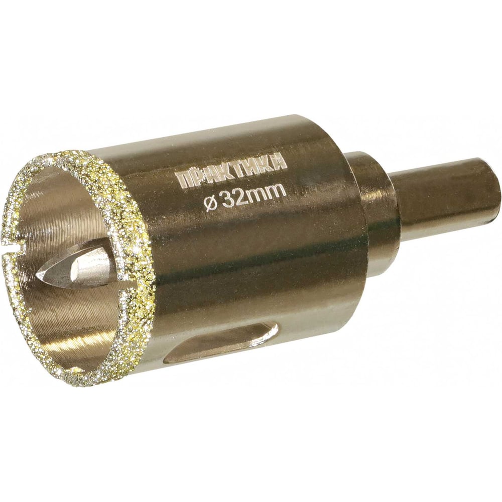 Изображение товара Коронка алмазная по керамограниту/керамике Профи (32х70 мм) ПРАКТИКА 917-620