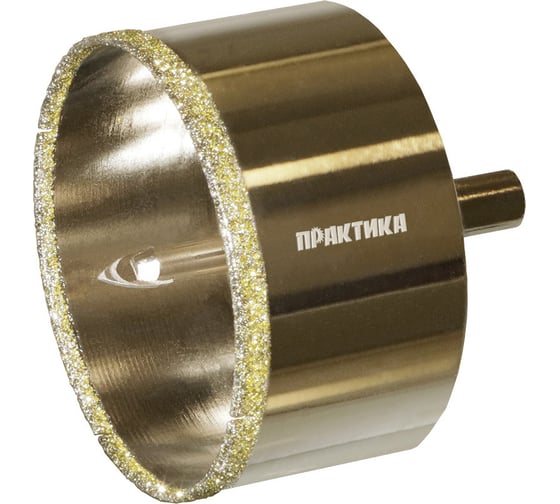 Изображение товара Коронка алмазная по керамограниту/керамике Профи (82х70 мм) ПРАКТИКА 917-736