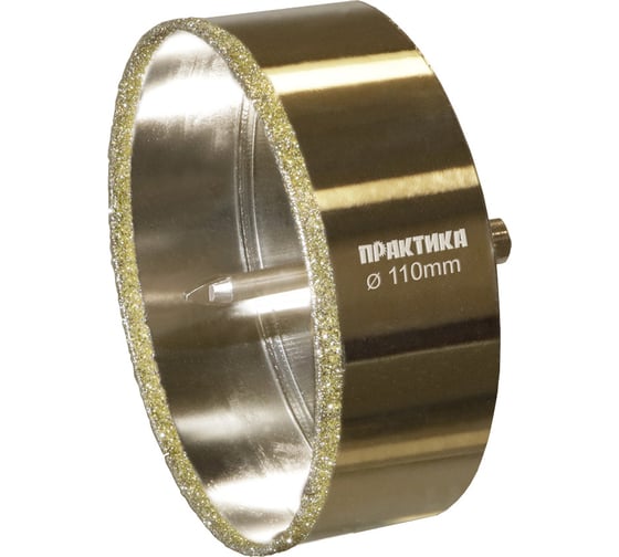 Изображение товара Коронка алмазная по керамограниту/керамике Профи (110х70 мм) ПРАКТИКА 917-750