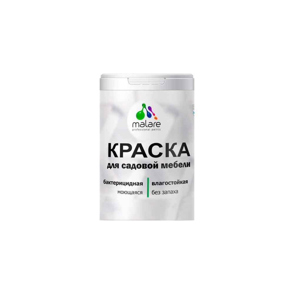 Изображение товара Краска для садовой мебели MALARE с антисептическим эффектом, лиственный зеленый, 1 кг 2038123240384