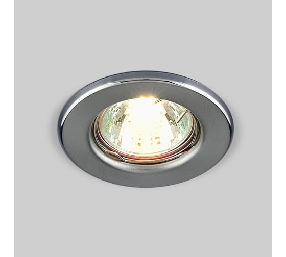 Изображение товара Встраиваемый светильник Elektrostandard 9210 MR16 SCH / хром сатинированный a030079