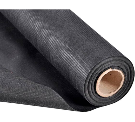 Изображение товара Геотекстиль строительный и садовый от сорняков, для дорожек, укрывной, ГеоПластБорд 100 мкн 1. 6x25м, 40м2,, цвет черный 00-00002972