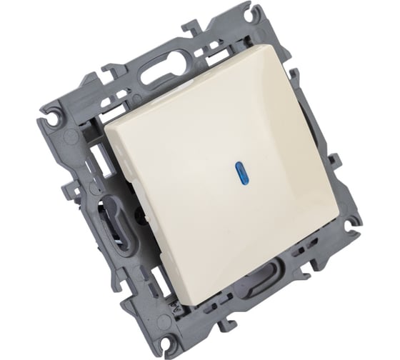 Изображение товара Выключатель с подсветкой ЭРА 14-1102-02 10АХ-250В, IP20, Elegance, слоновая кость Б0034216