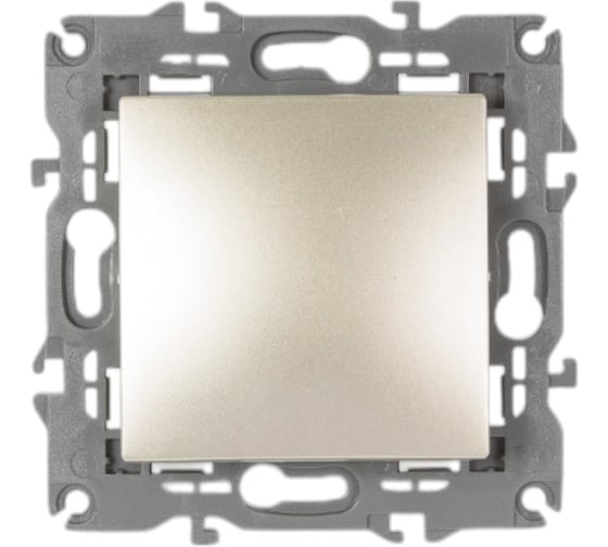 Изображение товара Выключатель ЭРА 14-1101-04 10АХ-250В, IP20, Elegance, шампань Б0034211