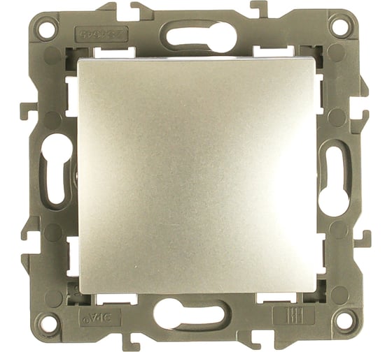 Изображение товара Промежуточный переключатель ЭРА Elegance 10АХ-250В, IP20, алюминий 14-1108-03 Б0034259