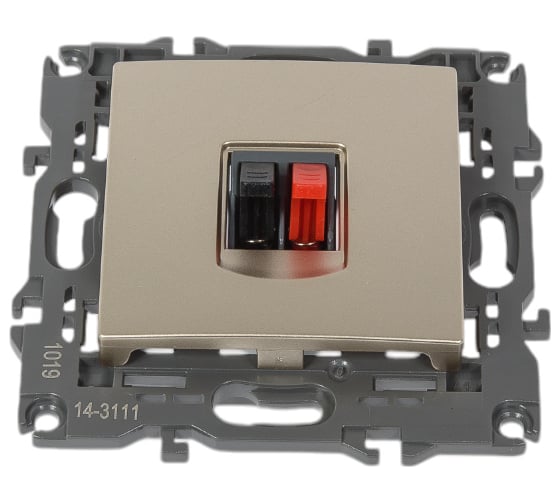 Изображение товара Аудиорозетка ЭРА Elegance IP20, шампань 14-3111-04 Б0034323