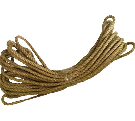 Изображение товара Джутовая веревка Комус 12 мм, моток 20 м 1267436