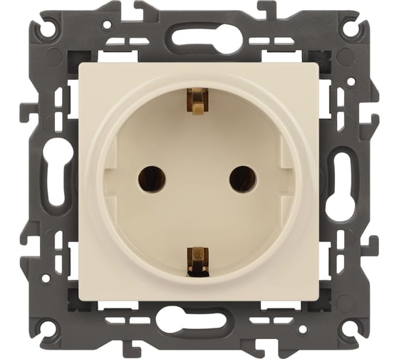 Изображение товара Розетка ЭРА Elegance 2P+E Schuko, 16A-250В, IP20, сл.кость 14-2101-02 Б0034265