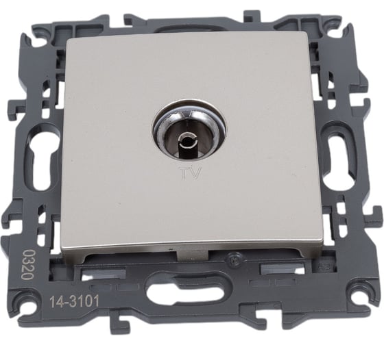 Изображение товара Розетка ЭРА 14-3101-04 TV одиночная, IP20, Elegance, шампань Б0034293